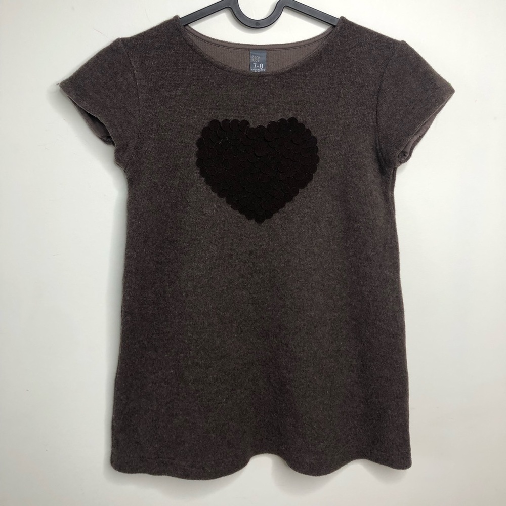 Zara Dress Brown Heart 7-8